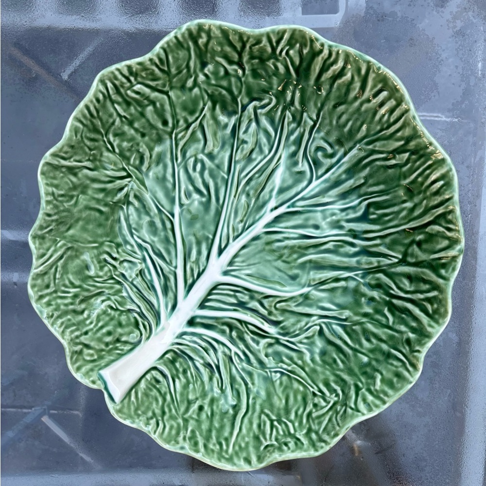 COPY - Beautiful green cabbage large serving bowl by Bordallo Pinherio